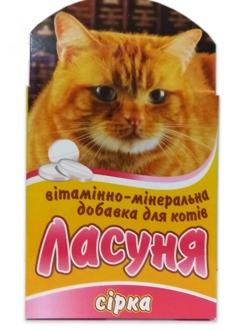 "Ласуня Сірка" - вітамінно-мінеральна добавка для котів (100 табл.), Норіс від компанії ZooVet - Інтернет зоомагазин самих низьких цін - фото 1