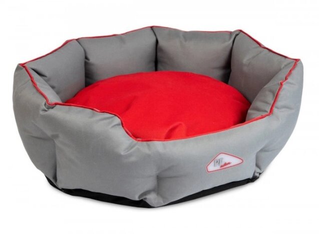 Лежак для собак і котів Pet Fashion "BOSPHORUS" 3 (95 х 78 х 24 см) Червоно-сірий від компанії ZooVet - Інтернет зоомагазин самих низьких цін - фото 1