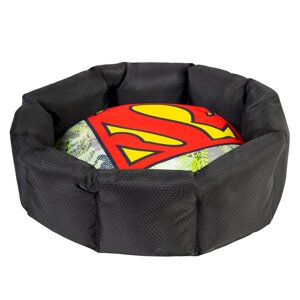Лежанка для собак WAUDOG Relax, малюнок "Супермен", зі змінною подушкою, L, Ш 49 см, Д 59 см, В 20 см