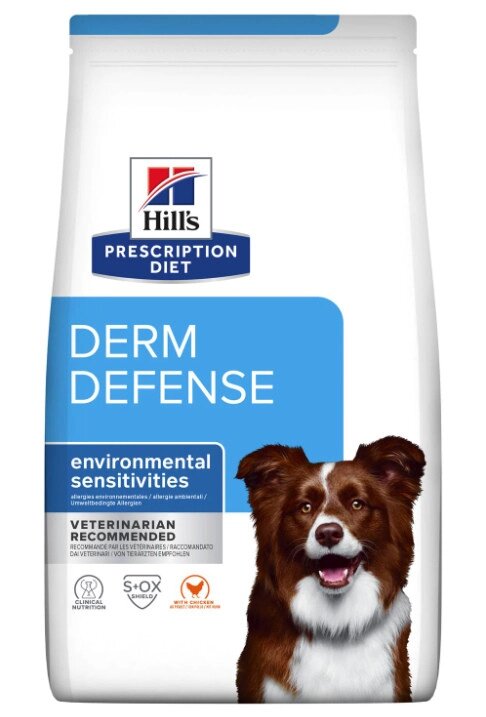 Лікувальний корм для собак Хіллс Hills PD Derm Defense з куркою корм для підтримання функції шкіри 1.5 кг від компанії ZooVet - Інтернет зоомагазин самих низьких цін - фото 1