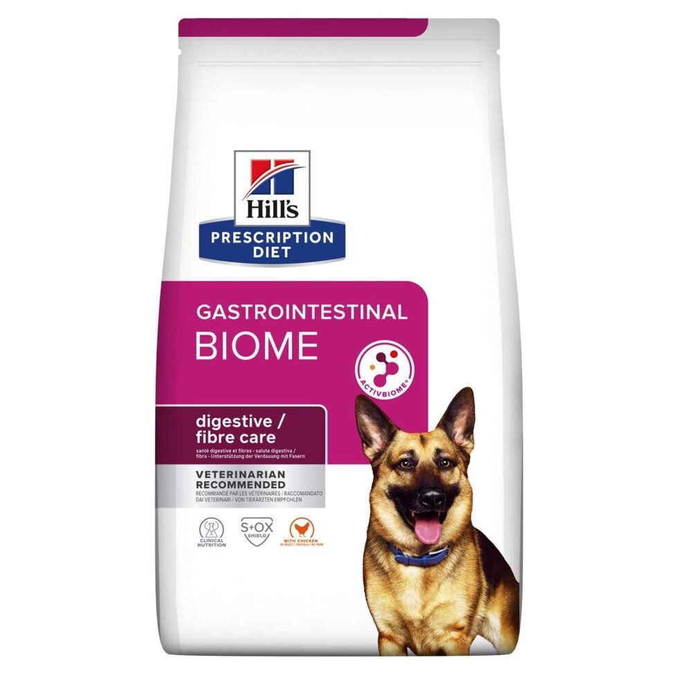 Лікувальний корм для собак Хіллс Hills PD Gastrointestinal Biome з куркою 1.5 кг при розладах травлення від компанії ZooVet - Інтернет зоомагазин самих низьких цін - фото 1