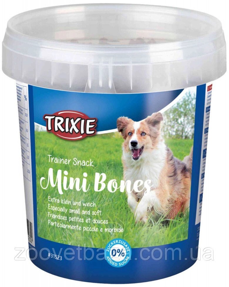 М'які ласощі для дрібних собак Trixie (TX-31523) Mini Bones з яловичиною, ягням та птахом 500 г від компанії ZooVet - Інтернет зоомагазин самих низьких цін - фото 1