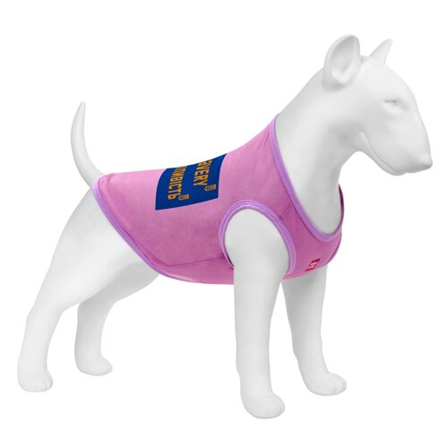 Майка для собак WAUDOG Clothes малюнок "Сдрібність", сітка, XS, B 26-29 см, C 16-19 см рожевий