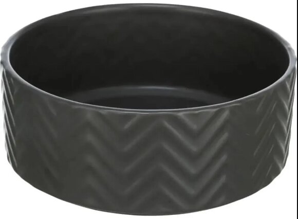 Миска для собак Trixie керамічна 0.4л 13см чорний від компанії ZooVet - Інтернет зоомагазин самих низьких цін - фото 1