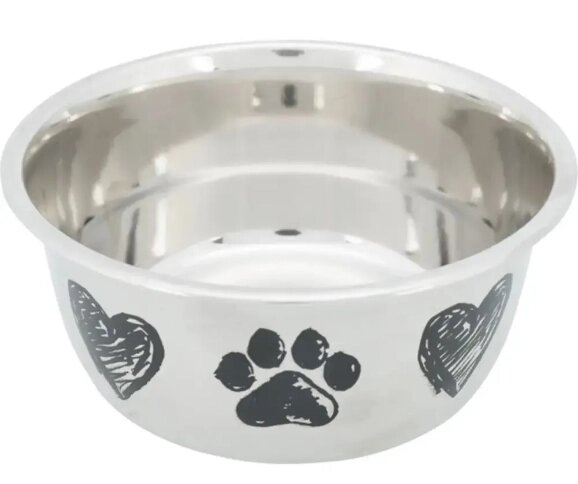 Миска для собак Trixie металева на гумовій основі 2 л 20 см від компанії ZooVet - Інтернет зоомагазин самих низьких цін - фото 1