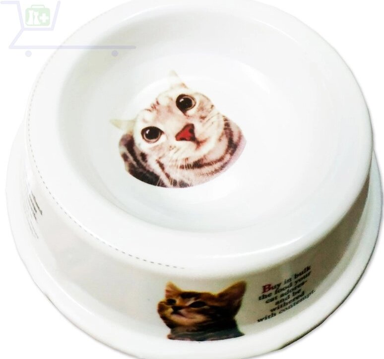 Миска для собаки пластикова кругла з малюнком 20-22 (24см) від компанії ZooVet - Інтернет зоомагазин самих низьких цін - фото 1