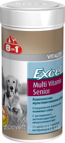 Мультивітамінний комплекс 8in1 Excel Multi Vit-Senior для літніх собак таблетки 70 шт від компанії ZooVet - Інтернет зоомагазин самих низьких цін - фото 1