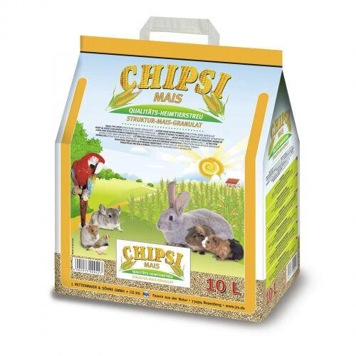 Наповнювач Chipsi Mais для дрібних тварин, кукурудзяний, 10 л від компанії ZooVet - Інтернет зоомагазин самих низьких цін - фото 1