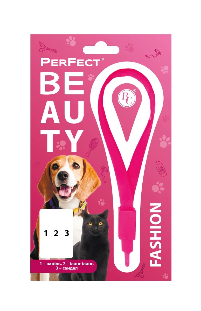 Нашийник PerFect Beauty Fashion з фітотерапією для котів і дрібних порід собак (ваніль, іланг іланг, сандал), Ветсинтез від компанії ZooVet - Інтернет зоомагазин самих низьких цін - фото 1