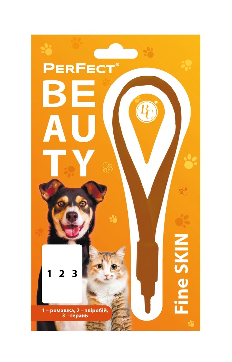 Нашийник PerFect Beauty Fine SKIN з фітотерапією для котів і дрібних порід собак (ромашка, звіробій, герань), Ветсинтез від компанії ZooVet - Інтернет зоомагазин самих низьких цін - фото 1