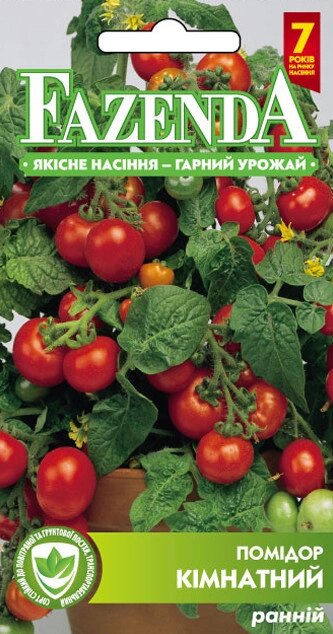 Насіння томату Кімнатний 0.1 г, FAZENDA, O. L. KAR від компанії ZooVet - Інтернет зоомагазин самих низьких цін - фото 1