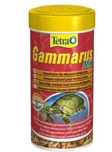 Натуральний корм для водоплавних черепах Tetra «Gammarus Mix» сушені гаммарус та анчоус 250 мл