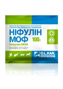 Ніфулін МОФ 100 г (метронідазол, окситетрациклін, фуразолідон)