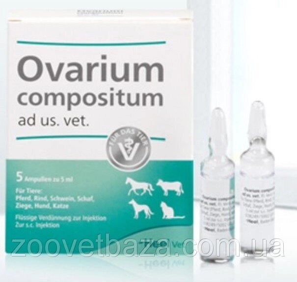 Ovarium compositum (Оваріум композитум) ветеринарний 5 мл №5, Heel від компанії ZooVet - Інтернет зоомагазин самих низьких цін - фото 1