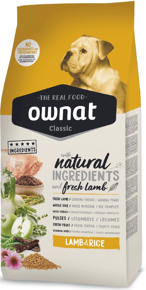 Овнат Ownat Classic Lamb & Rice (Dog) сухий корм для дорослих собак з ягням і рисом 4 кг від компанії ZooVet - Інтернет зоомагазин самих низьких цін - фото 1