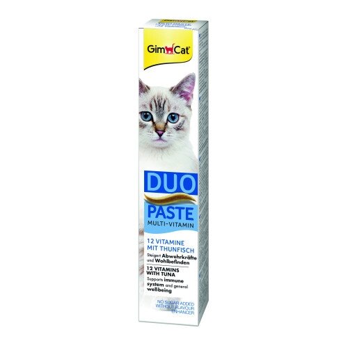 Паста для котів GimCat DUO PASTE Multi-vitamin 12 vitamins with tuna 12 вітамінів та тунець, 50 г від компанії ZooVet - Інтернет зоомагазин самих низьких цін - фото 1