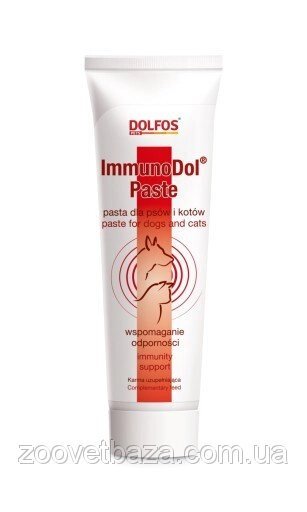 Паста для підтримки імунної системи у кішок і собак Dolfos ImmunoDol Paste, 100 г від компанії ZooVet - Інтернет зоомагазин самих низьких цін - фото 1