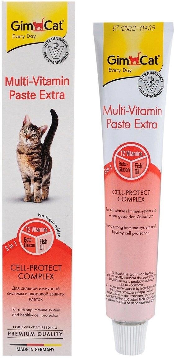 Паста ДжімКет GimCat Multi-Vitamin Extra мультивітаміни для котів 100 г від компанії ZooVet - Інтернет зоомагазин самих низьких цін - фото 1