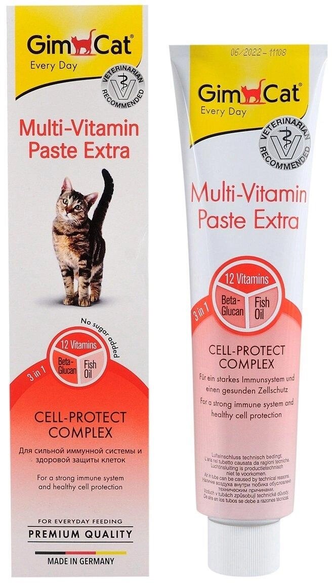 Паста ДжімКет GimCat Multi-Vitamin Extra мультивітаміни для котів 200 г від компанії ZooVet - Інтернет зоомагазин самих низьких цін - фото 1