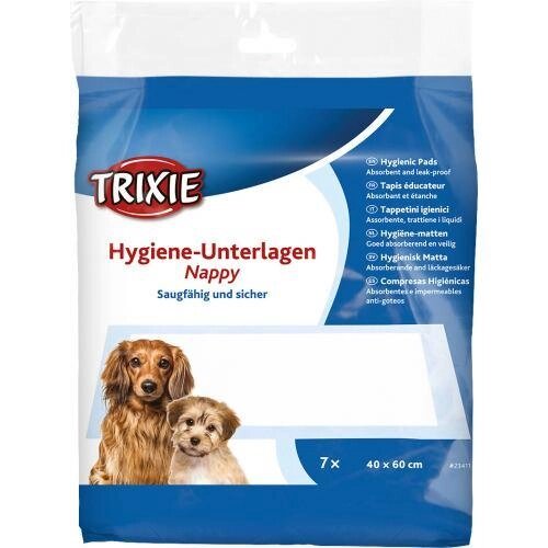Пелюшки Trixie для собак, 40 x 60 см, 7 шт. (целюлоза) від компанії ZooVet - Інтернет зоомагазин самих низьких цін - фото 1