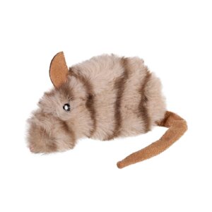Іграшка для котів Мишка з котячою м'ятою GiGwi Catnip, штучне хутро, котяча м'ята, 10 см