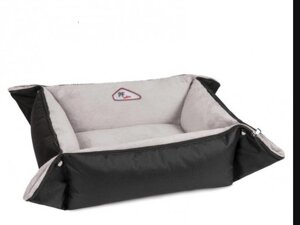 Лежак для собак і котів Pet Fashion "SIMON" 1 (52 х 42 х 18 см) Чорно-сірий