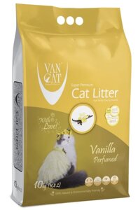 VanCat наповнювач бентонітовий з ароматом ванілі, 10 кг