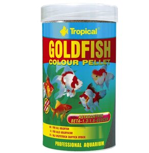 Сухий корм для акваріумних риб Tropical у гранулах "Goldfish Color Pellet" 250 мл\90г (для золотих рибок)