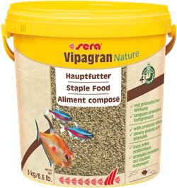 Sera (Сера) Vipagran Nature - Основний корм для всіх риб що харчуються в середніх шарах води 10 л (3 кг)