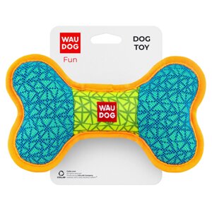 Іграшка для собак WAUDOG Fun, "Кість", Ш 20 см, Д 12 см блакитний