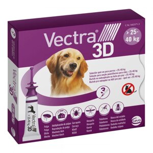 Vectra 3D (Вектра 3D) для Собак весом 25 - 40 кг (1 пипетка 4,7 мл) Ceva Франция в Винницкой области от компании ZooVet - Интернет зоомагазин самих низких цен