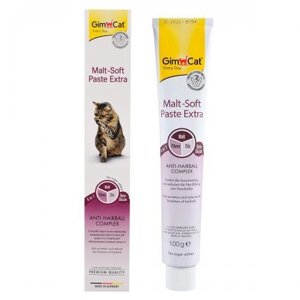 Паста GimCat Every Day Malt-Soft Paste Extra для котів, виведення шерсті зі шлунку, 100 г
