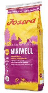 Сухий корм Josera Miniwell (Йозера Мінівель) для дорослих мініатюрних порід, 15 кг