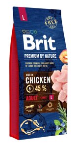 Сухий корм Бріт Brit Premium Adult L для дорослих собак великих порід, 8 кг