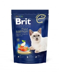 Сухий корм Бріт Brit Premium by Nature Cat Adult Salmon з лососем для котів, 800 г