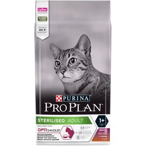 Purina Pro Plan Sterilised Duck & Liver 10 кг корм для стерилізованих котів з качкою та печінкою