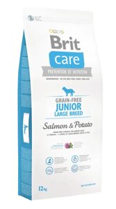 Сухий корм для цуценят гігантських порід Бріт Brit Care GF Junior Large Breed Salmon & Potato 12 кг