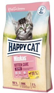 Сухий корм Happy Cat Minkas Kitten Care для кошенят з 4 тижнів до 6 місяців з птицею, 10 кг