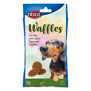 Ласощі для собак Trixie (TX-31628) Waffles вафлі для собак з куркою 100 г