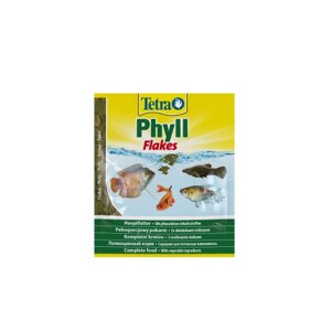 Корм Tetra Phyll Flakes для травоїдних рибок, 12 г (бавовна)