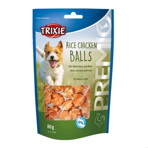 Ласощі для собак Trixie (TX-31701) Rice Chicken Balls кульки для собак з рисом та куркою 80 г