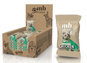 Натуральні ласощі для собак медальйони MB Foody Pet шоубокс 400 г з куркою (в упаковці 100 шт)