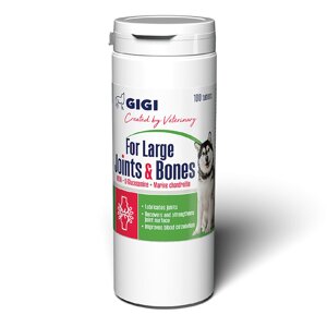 Вітаміни GIGI (Актівет) FOR LARGE Joints&Bones для зміцнення та відновлення суглобів у собак 1т/20кг №100