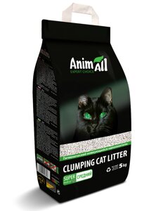 Наповнювач AnimAll бентонітовий для котів середня фракція, 5 кг