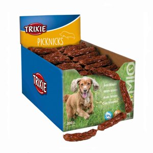 Ласощі для собак Trixie (TX-2754) Сосиски PREMIO Picknicks з бізоном 200 шт (12 см)