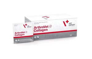 Харчова добавка для собак і кішок ArthroVet Collagen (АртроВет Колаген) - підтримка, захист суглобів, 60 саше