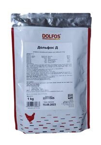 Премікс вітамінно-мінеральний Дольфос Д (DOLFOS) для птиці 1 кг, Польща (термін до 20.08.2024 р)
