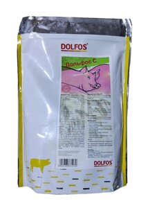 Премікс Дольфос С для свиней 2 кг Польща (термін до 18.09.2024 р) пошкоджена упаковка