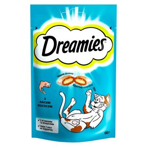 Лосощі для котів Dreamies з ласим лососем, 60 г