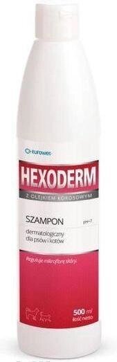 Гексодерм (Hexoderm) Дерматологічний шампунь з хлоргексидином 3% і кокосовим маслом для собак і кішок 200 мл - роздріб